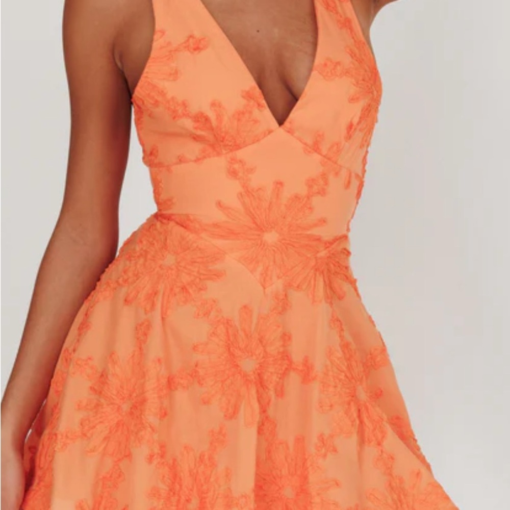 Selfie Leslie Orange Mini Dress